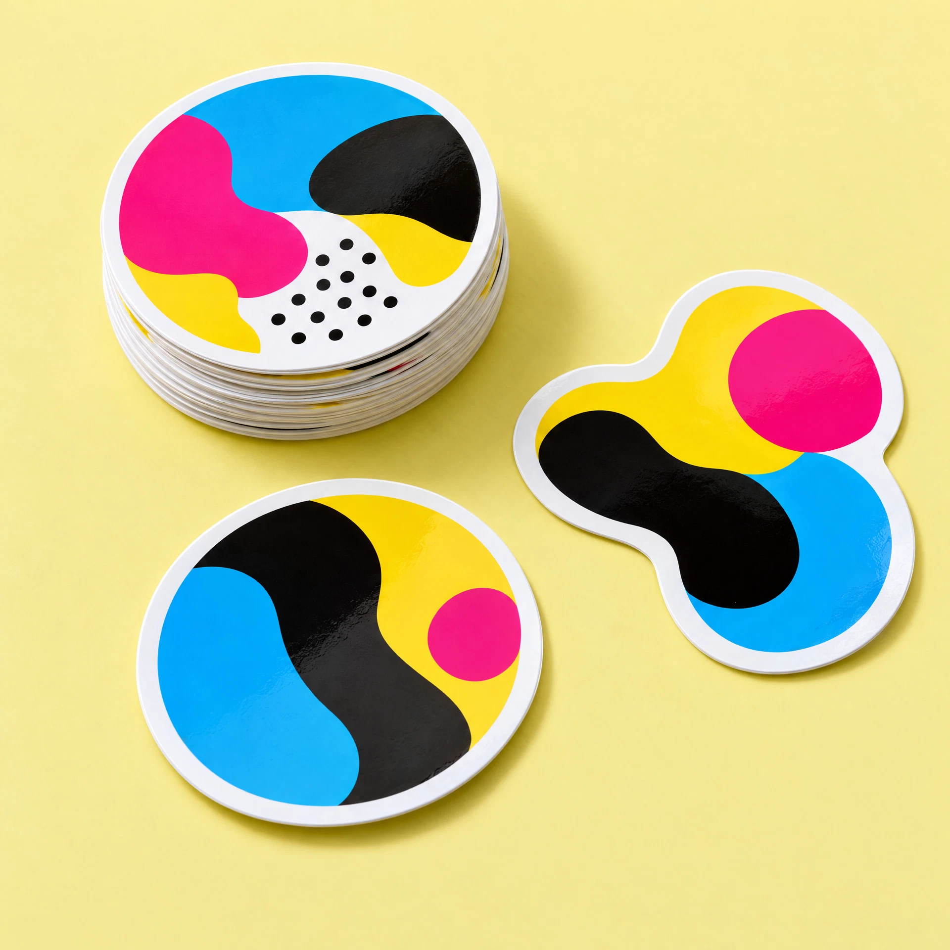 Illustrative Custom stickers & labels